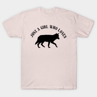 Just A Girl Who Loves Wolves T-Shirt